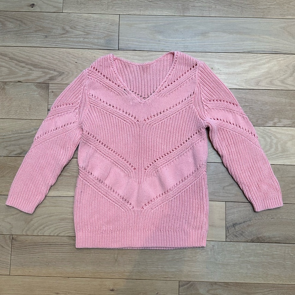 LOFT Pink V-Neck Women's Sweater